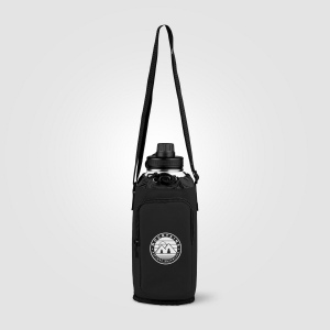Sac Malmö pour bouteille en PU recyclé à fermeture éclair - 1.8 L (+Sérigraphie) 2