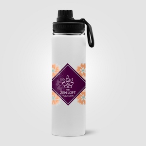 Alaska - 710 ml Bouteille d’eau en acier inoxydable à double paroi (+Sérigraphie) 6