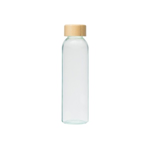 Alpine - 500 ml Bouteille en verre avec couvercle en bambou (+Sérigraphie) 6