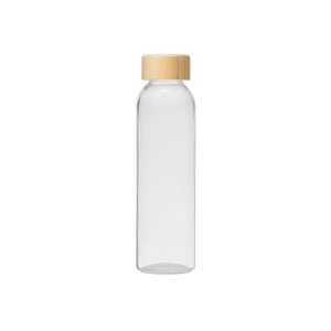Alpine - 500 ml Bouteille en verre avec couvercle en bambou (+Sérigraphie) 8