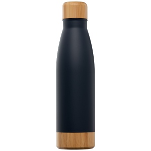 Ibiza Bamboo - 650 ml Bouteille en acier inoxydable à double paroi (+Sérigraphie) 8