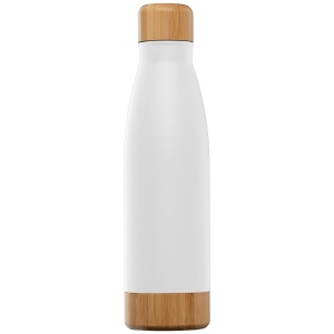 Ibiza Bamboo - 650 ml Bouteille en acier inoxydable à double paroi (+Sérigraphie) 9