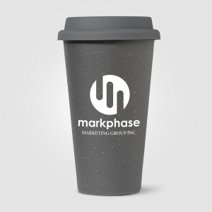 Equator - 265 ml Tumbler en céramique à double paroi avec couvercle en silicone (+Sérigraphie) 3
