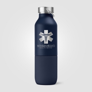 Freya Duo - 2-en-1 Bouteille en acier inoxydable recyclé à double paroi de 590 ml et gobelet de 325  (+Sérigraphie) 15