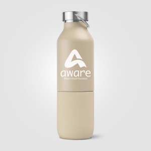 Freya Duo - 2-en-1 Bouteille en acier inoxydable recyclé à double paroi de 590 ml et gobelet de 325  (+Sérigraphie) 8