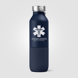 Freya Duo - 2-en-1 Bouteille en acier inoxydable recyclé à double paroi de 590 ml et gobelet de 325  (+Sérigraphie) 11