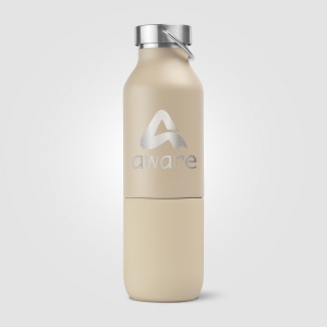Freya Duo - 2-en-1 Bouteille en acier inoxydable recyclé à double paroi de 590 ml et gobelet de 325  (+Sérigraphie) 13