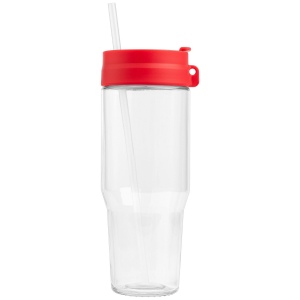 Gobelet Polar en verre recyclé à deux tons avec paille - 1 L (+Sérigraphie) 9