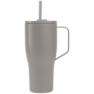 Gobelet Majesty en acier inoxydable recyclé avec paille - 890 ml (+Sérigraphie) 7