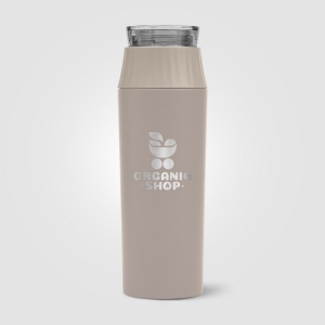 Gourde Majesty à couvercle étanche en acier inoxydable recyclé - 590 ml (+Sérigraphie) 15