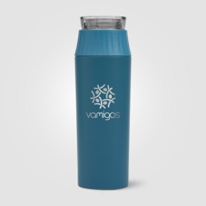 Gourde Majesty à couvercle étanche en acier inoxydable recyclé - 590 ml (+Sérigraphie) 13