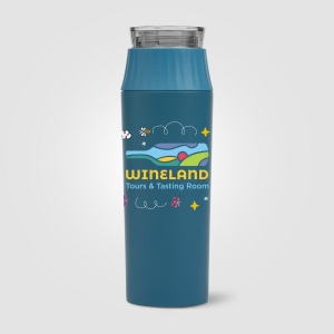 Gourde Majesty à couvercle étanche en acier inoxydable recyclé - 590 ml (+Sérigraphie) 3