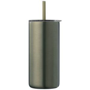 Gobelet Borealis en acier inoxydable recyclé avec paille - 475 ml (+Sérigraphie) 12