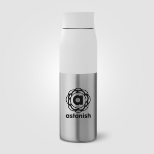 Bouteille Borealis à couvercle à torsion en acier inoxydable recyclé - 650 ml (+Sérigraphie) 17