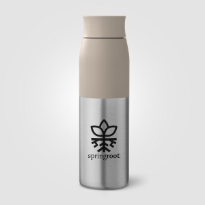 Bouteille Borealis à couvercle à torsion en acier inoxydable recyclé - 650 ml (+Sérigraphie) 15