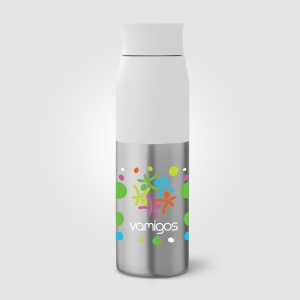 Bouteille Borealis à couvercle à torsion en acier inoxydable recyclé - 650 ml (+Sérigraphie) 6