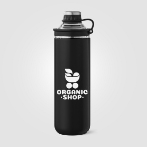 Bouteille Oasis avec couvercle et poignée en acier inoxydable recyclé - 680 ml (+Sérigraphie) 8