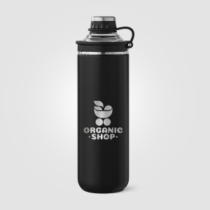 Bouteille Oasis avec couvercle et poignée en acier inoxydable recyclé - 680 ml (+Sérigraphie) 11