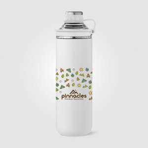 Bouteille Oasis avec couvercle et poignée en acier inoxydable recyclé - 680 ml (+Sérigraphie) 4