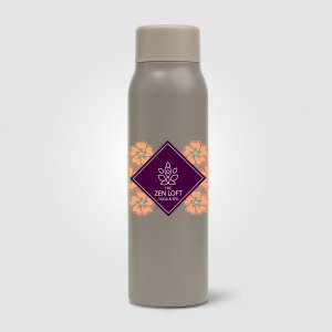 Bouteille Breeze pour boissons gazeuses en Acier Inoxydable Recyclé - 590 ml (+Sérigraphie) 3
