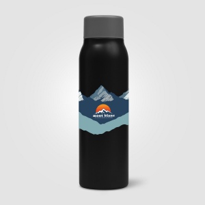 Bouteille Breeze pour boissons gazeuses en Acier Inoxydable Recyclé - 590 ml (+Sérigraphie) 2