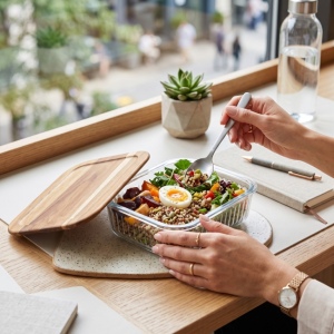 Boîte repas 1L borosilicate PURLUNCH 9