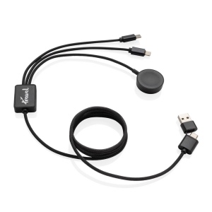 Câble 6-en-1 avec chargeur de montre en rPET RCS Terra 10