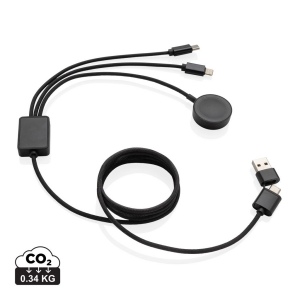 Câble 6-en-1 avec chargeur de montre en rPET RCS Terra 2