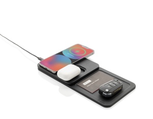 Chargeur de bureau 3 en 1 en PU recyclé RCS Swiss Peak 5