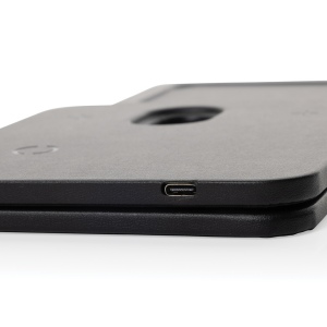 Chargeur de bureau 3 en 1 en PU recyclé RCS Swiss Peak 6
