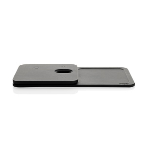 Chargeur de bureau 3 en 1 en PU recyclé RCS Swiss Peak 8