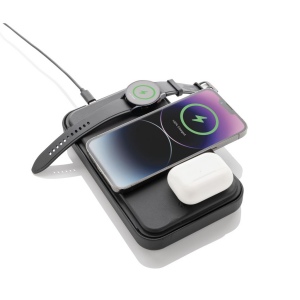 Étui de voyage avec chargeur 3 en 1 en PU RCS Swiss Peak 5