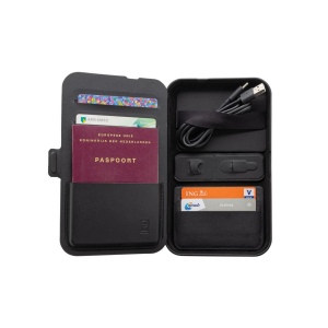 Étui de voyage avec chargeur 3 en 1 en PU RCS Swiss Peak 6