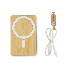 Powerbank 5000mAh et 5W en bambou et ABS RCS Zen 15