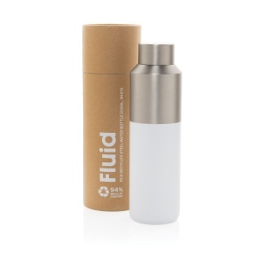 Bouteille d'eau 600ml en acier recyclé certifiée RCS Fluid 16