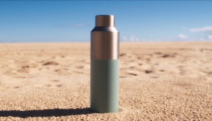 Bouteille d'eau 600ml en acier recyclé certifiée RCS Fluid 37