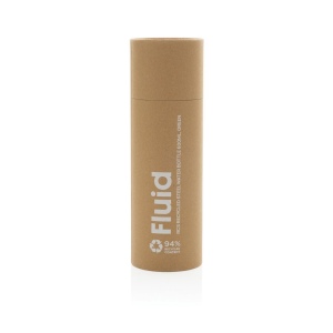 Bouteille d'eau 600ml en acier recyclé certifiée RCS Fluid 40