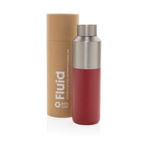 Bouteille d'eau 600ml en acier recyclé certifiée RCS Fluid 41
