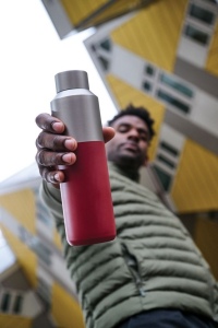 Bouteille d'eau 600ml en acier recyclé certifiée RCS Fluid 47
