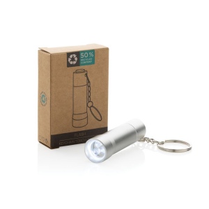 Porte-clés torche en aluminium recyclé RCS Flash 21