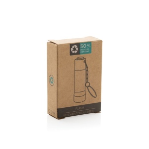 Porte-clés torche en aluminium recyclé RCS Flash 38