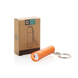 Porte-clés torche en aluminium recyclé RCS Flash 45