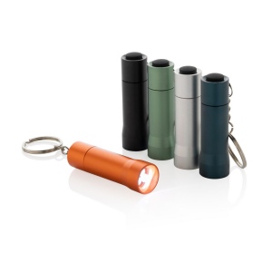 Porte-clés torche en aluminium recyclé RCS Flash 11