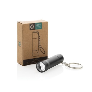 Porte-clés torche en aluminium recyclé RCS Flash 13