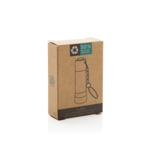 Porte-clés torche en aluminium recyclé RCS Flash 14