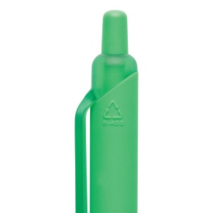 Stylo avec finition gomme en ABS recyclé certifié GRS Tide 44