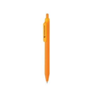 Stylo avec finition gomme en ABS recyclé certifié GRS Tide 51