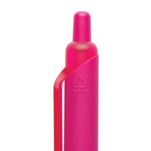 Stylo avec finition gomme en ABS recyclé certifié GRS Tide 56
