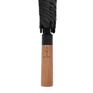 Parapluie 30" en rPET Aware™ et poignée en acacias 7