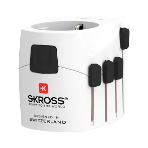 SKROSS Adaptateur de Voyage universel 3-Pôles Pro 3